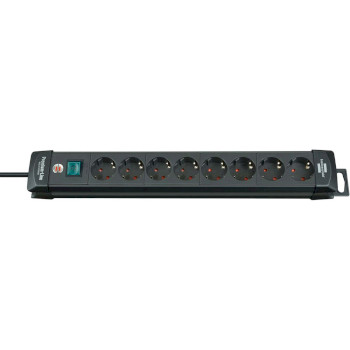 Brennenstuhl BN-1951180100 Socket Grounded 8-way 3m Black
