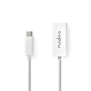 Nedis CCGP64950WT02 USB 3.2 Gen 1-netwerkadapter 1 Gbps  USB-C - RJ45 Vrouwelijk 20cm Wit