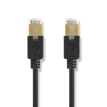 Câble réseau Nedis CCBW85210AT200 CAT6 RJ45 mâle F/UTP 20 m LSZH noir