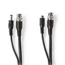 Nedis CCTVCA10BK200 CCTV Security Cable BNC / DC 20m Black