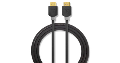 nedis - high speed hdmi™-kabel met ethernet | hdmi™-connector - hdmi™-connector | 5,0 m | antraciet