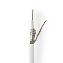 Nedis CSBG4025WT500 Coaxkabel op rol RG58C/U 50Ohm Dubbel Afgeschermd ECA 50m Wit 