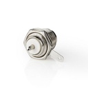 Nedis CSVC43910ME PL259-Connector | Recht | Female | Vernikkeld | 75 Ohm | Chassis | Diameter kabelinvoer: 5.0 mm | Metaal | Zilver | 25 Stuks | Polybag