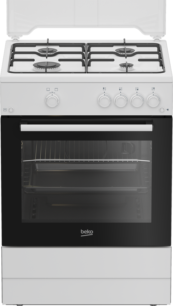 Beko FBG62010DW Vrijstaand Gasfornuis 60x60cm 64l Wit