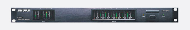 Shure P4800 E System processor Zwart