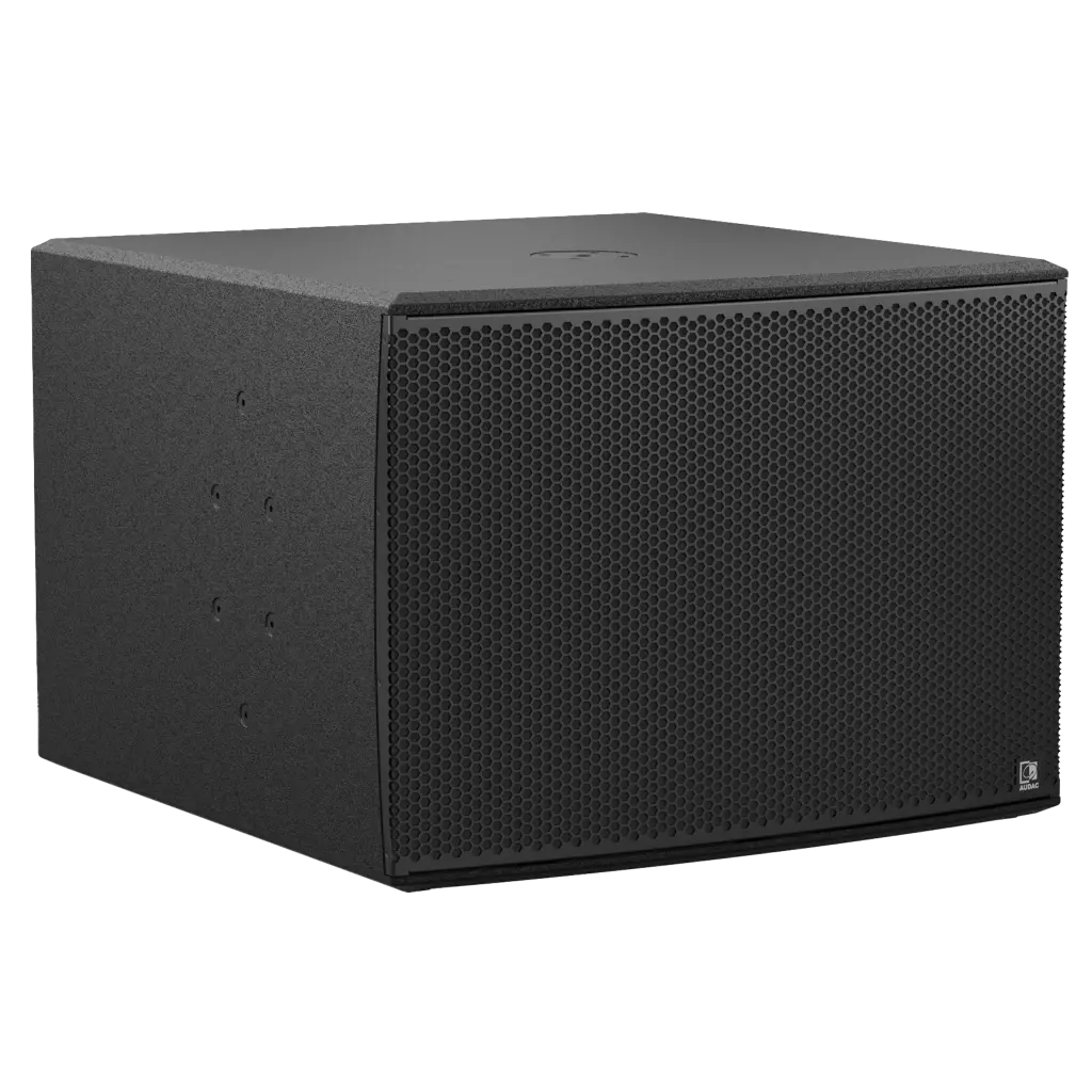 Audac BASSO118/OB Caisson de basses infrarouge ultra-puissant 18 pouces Extérieur 3000 W 8 Ω Noir