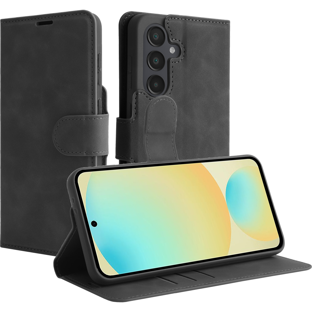 Étui portefeuille premium Just in Case 8505088 pour Samsung Galaxy A26, noir