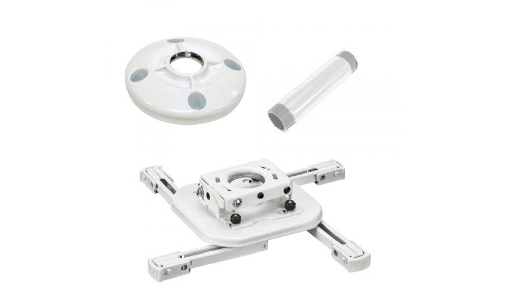 Chief KITAD003W All-in-One Projector Mount Kit - 11 kg (75 mm korte vaste kolom) - Wit