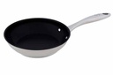 Cosy & Trendy 2878208NS2 Poêle à frire antiadhésive 20(Ø)x7,5cm Acier inoxydable Gris/Noir
