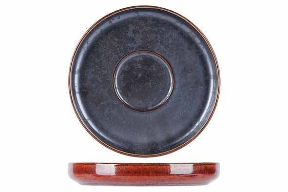 Cosy & Trendy 5697023 Elements Underbag 11(Ø)x1.6cm Porcelaine Noir