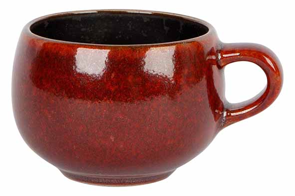 Cosy & Trendy 5697021 Espresso Cup Elements 6(Ø)x4.8cm 10cl Porcelain Black