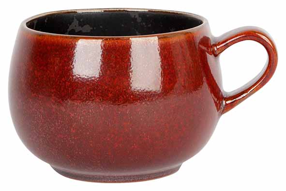 Cosy & Trendy 5699020 Espressotas Elements 8.4(Ø)x6.8cm 32cl Porselein Zwart