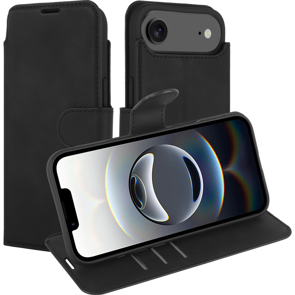 Just in Case MAP2764PW1 leren Wallet case PrimeWallet-hoesje iPhone 17 Air Zwart