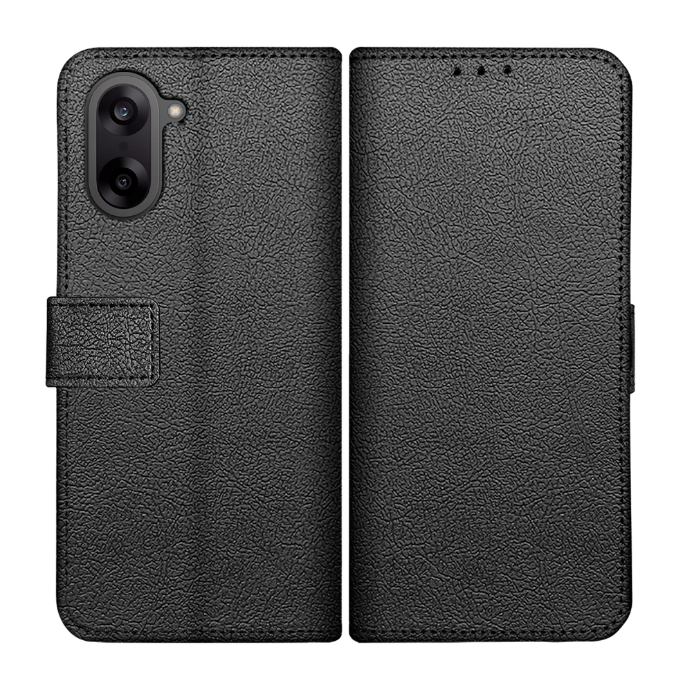 Just in Case MON2787CW1 PU lederen Book Case Klassieke wallet case OnePlus Nord CE5 Zwart