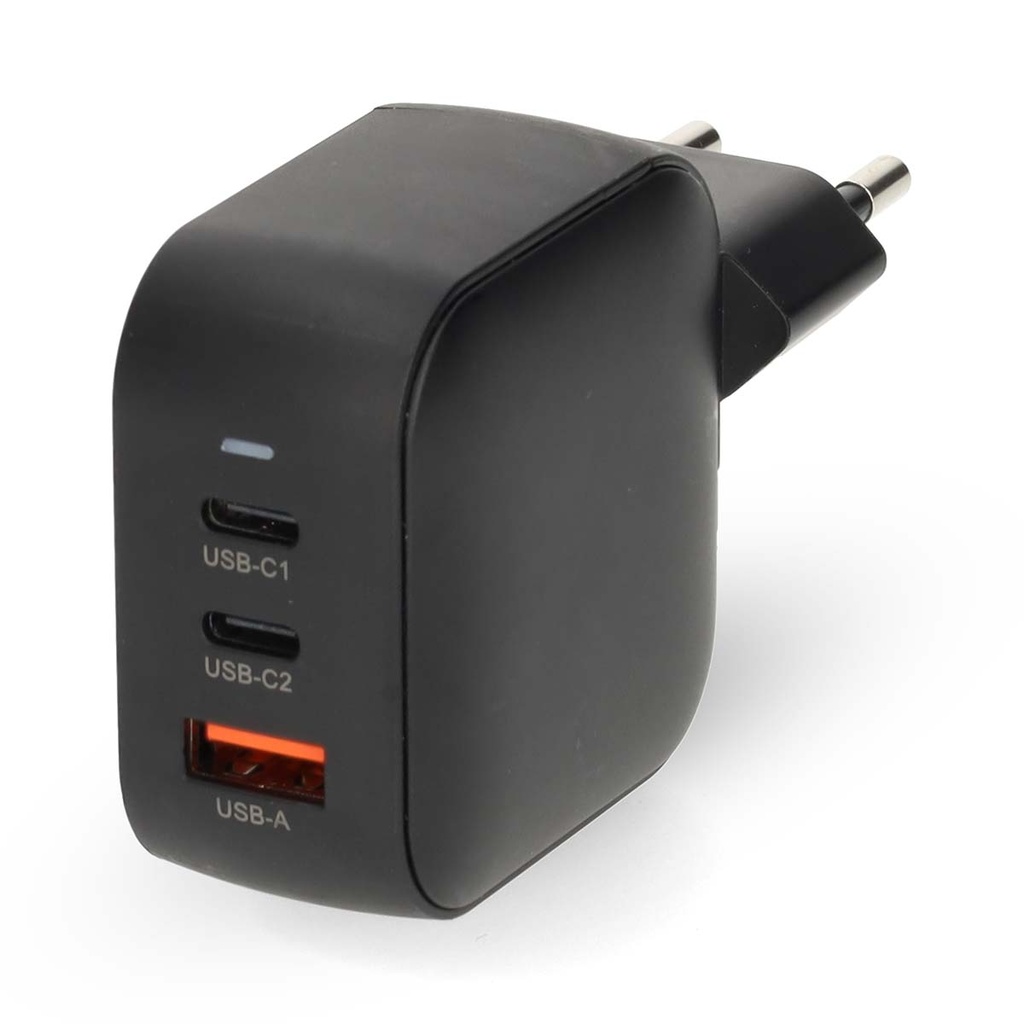 Chargeur Nedis WGCHA70WBK 70 W GaN à charge rapide, noir