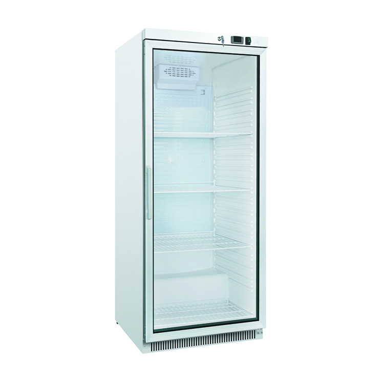 Gastro-Inox 204.004 Koelkast 600l Glasdeur Statisch Wit 