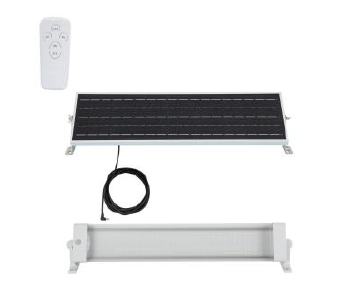 Luminaire LED étanche 62,5 cm 20 W IP65 Panneau solaire