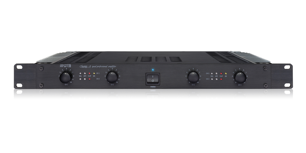 Biamp - CHAMP-4 - 19" 4-kanaals Eindversterker 80/60W 4/8Ω  