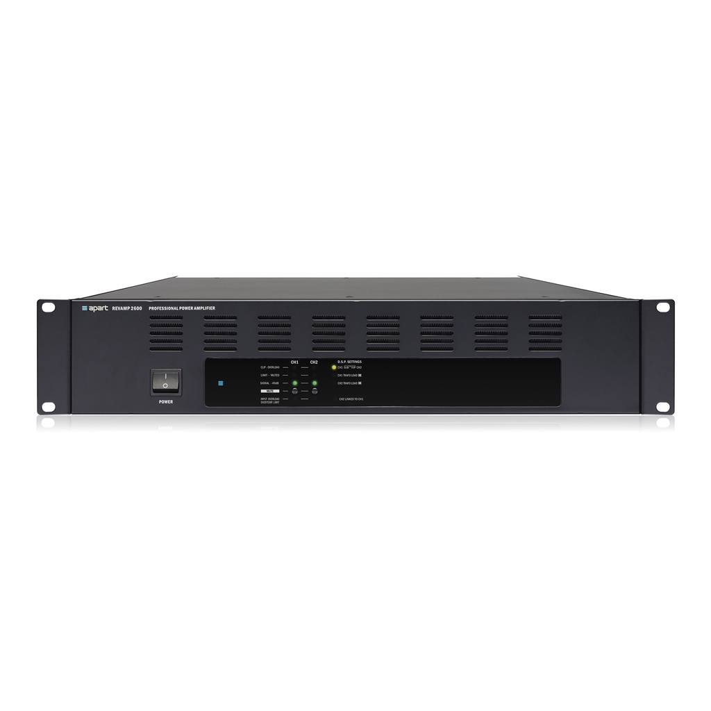 Amplificateur de puissance Biamp 19" 2 canaux 600/300W 4/8Ω - REVAMP2600