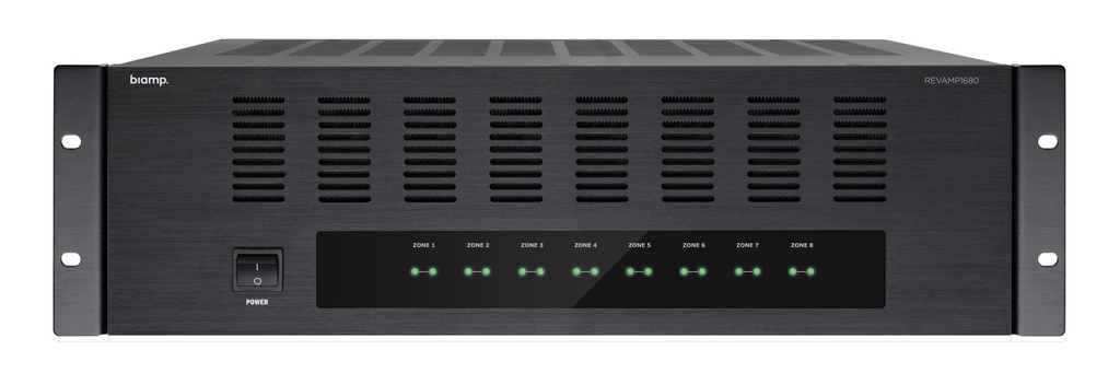 Biamp 19" 16 Channel Power Amplifier 80/40W 4/8Ω - REVAMP1680