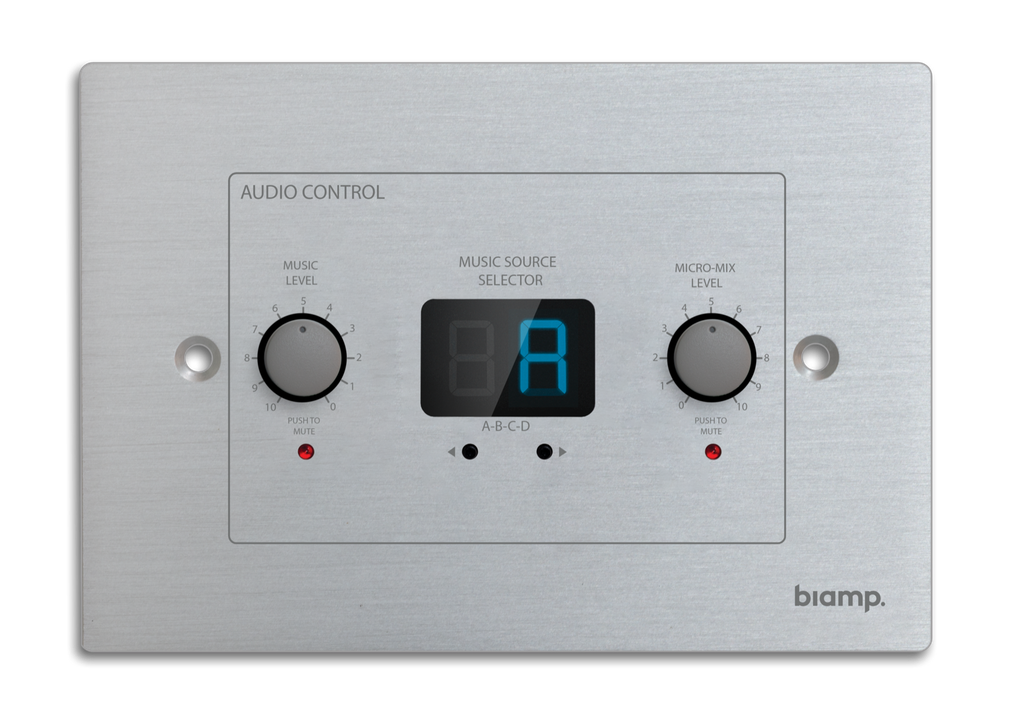 Biamp Wall Panel Volume Control for ZONE4 - ZONE4R