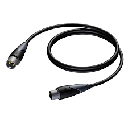 Procab CLA901/1.5 3-pin XLR Cable 1.5m Male - Female Black