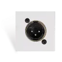 Procab CP45XLMS/W Plaque de connexion XLR mâle 45 x 45 mm Blanc