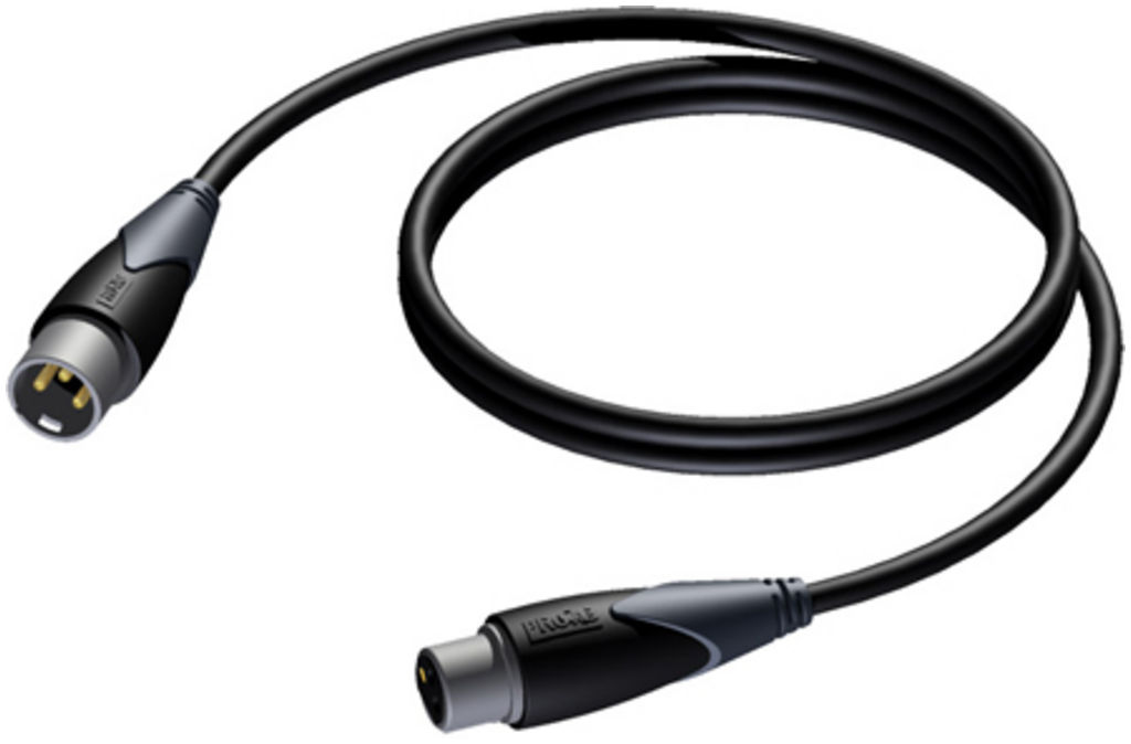 Procab XLR Kabel Mannelijk - Vrouwelijk 1m - CAB901/1