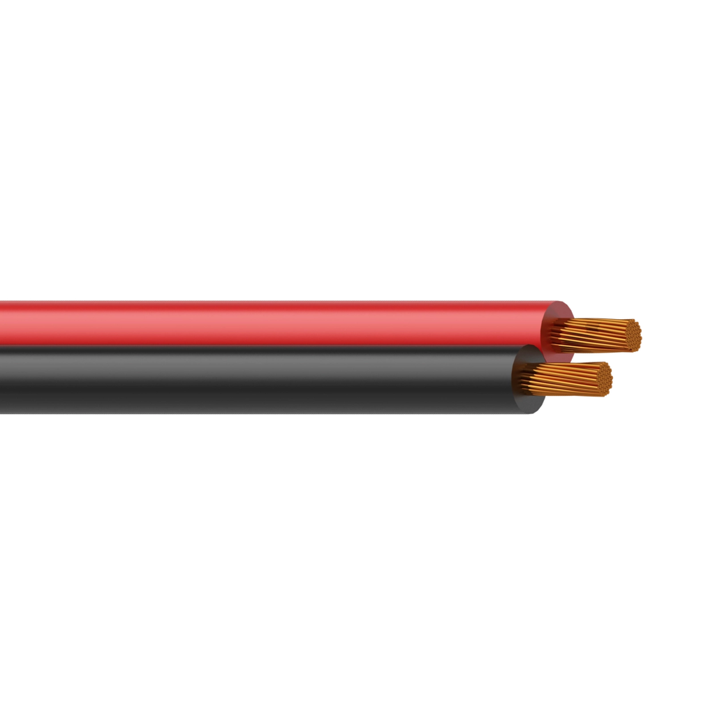 Procab ALS25/1 Luidsprekerkabel 2 x 2,5 mm² 13 AWG CCA 100m Zwart/Rood