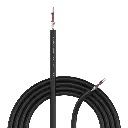 Procab CMC222-CCA/1 Balanced microphone cable flex 2x 0.34mm² 22AWG 100m Reel Black
