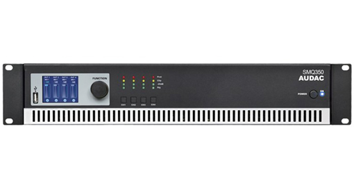 Audac - SMQ350 -quad-channel eindversterker 4 x 350W    