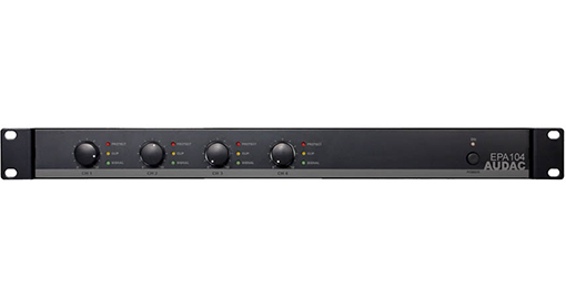 Audac Quad-channel Class-D amplifier 4 x 100W - EPA104 