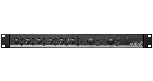 Audac - PRE126 -Two zone   6 Channel stereo preamplifier   