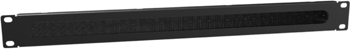 Caymon BSB01 19" Blindpaneel met Borstel 1HE Zwart