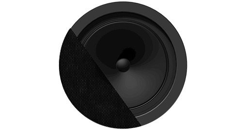 Audac - CENA706/B -SpringFit™ 6,5" plafondluidspreker Zwarte versie   100V & 8 Ω   