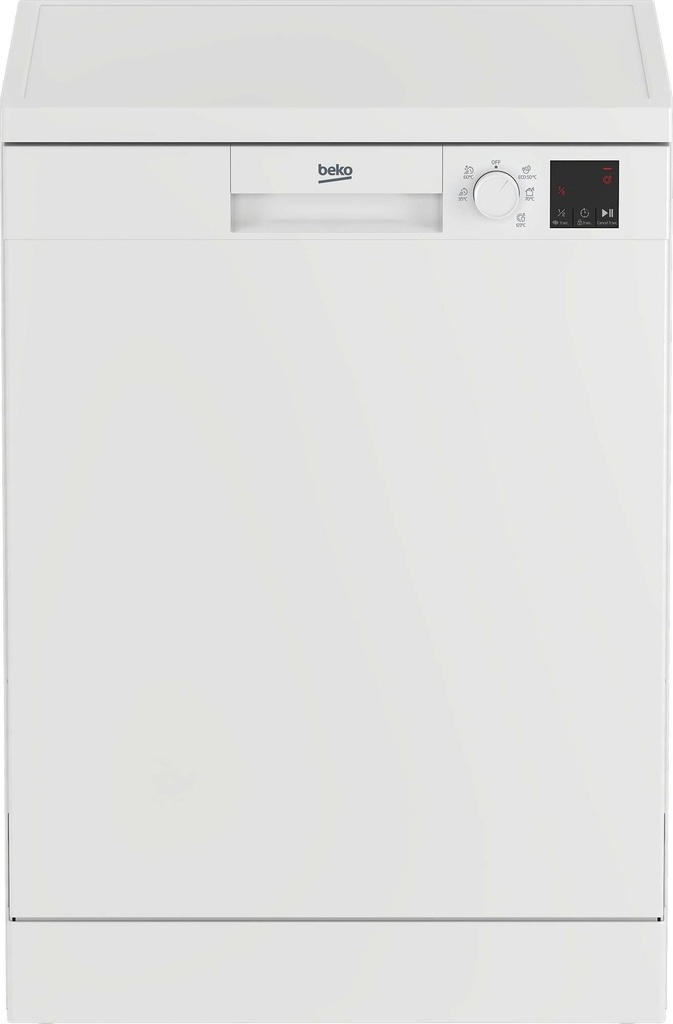 Beko DVN05320W Freestanding Dishwasher 13 Place Settings E-Label White