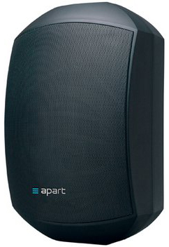 Apart MASK4T-BL Enceinte en saillie 70W 16Ω /100V Noir (par paire)