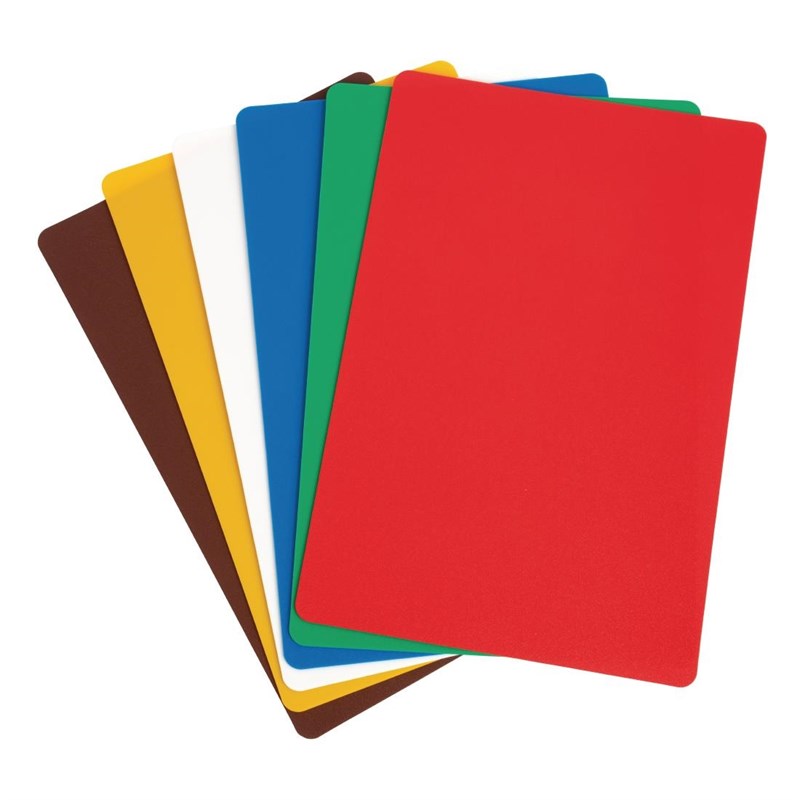 Hygiplas CP520 Cutting Board Set 30x45cm 6 Pieces Polypropylene Multi-Color