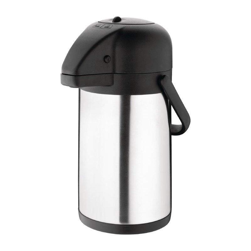 Olympia DL163 Pump Thermos 1.9l Stainless Steel Gray