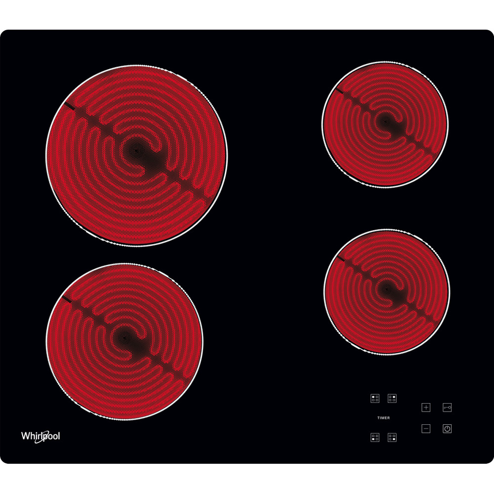 Whirlpool AKT8090NE Hob Vitroceramic 60cm Black