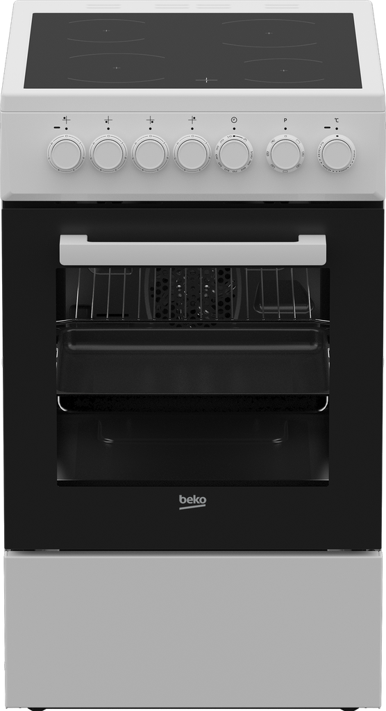 Beko FSM57100GW keramisch Fornuis A-label 50cm wit