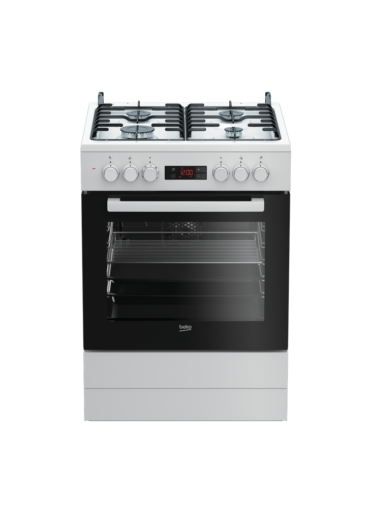 Beko FSM62320DWS Gasfornuis A-klasse 60cm Wit