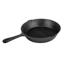 Poêle à griller Vogue M652 26,7 cm (Ø) en fonte noire