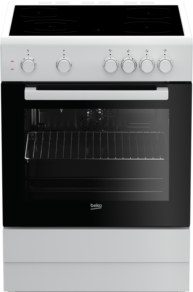 Beko FSM67010GW Keramisch Fornuis 60cm Wit