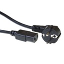 ACT AK5012 Power Cord CEE 7/7 Male Angled C13 1.5 m Black