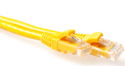 Câble ACT U/UTP 2 m sans accroc Jaune - IS8802