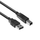 ACT SB2403 USB 2.0 kabel USB-A naar USB-B 3m Zwart