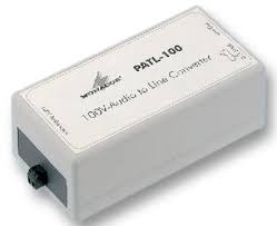 Convertisseur 100V vers Ligne Monacor PATL100 Blanc