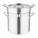 Vogue K645 Cooking Pot Au Bain Marie 27.5 (Ø) cm 10l Aluminum Gray