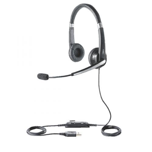 Jabra UC Voice 550 Duo Bedrade Hoofdtelefoon USB-A Zwart